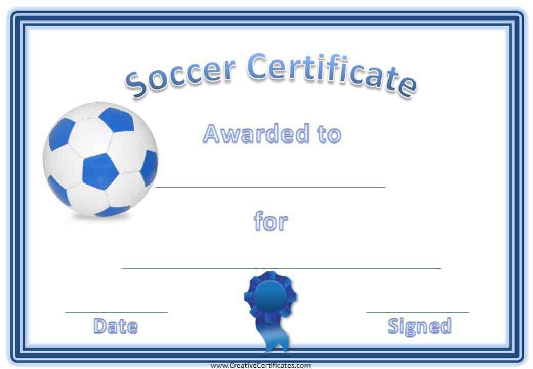 Free Printable Soccer Awards Certificates