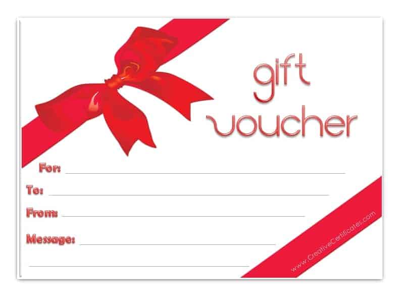 Gift Voucher Template Printable Free