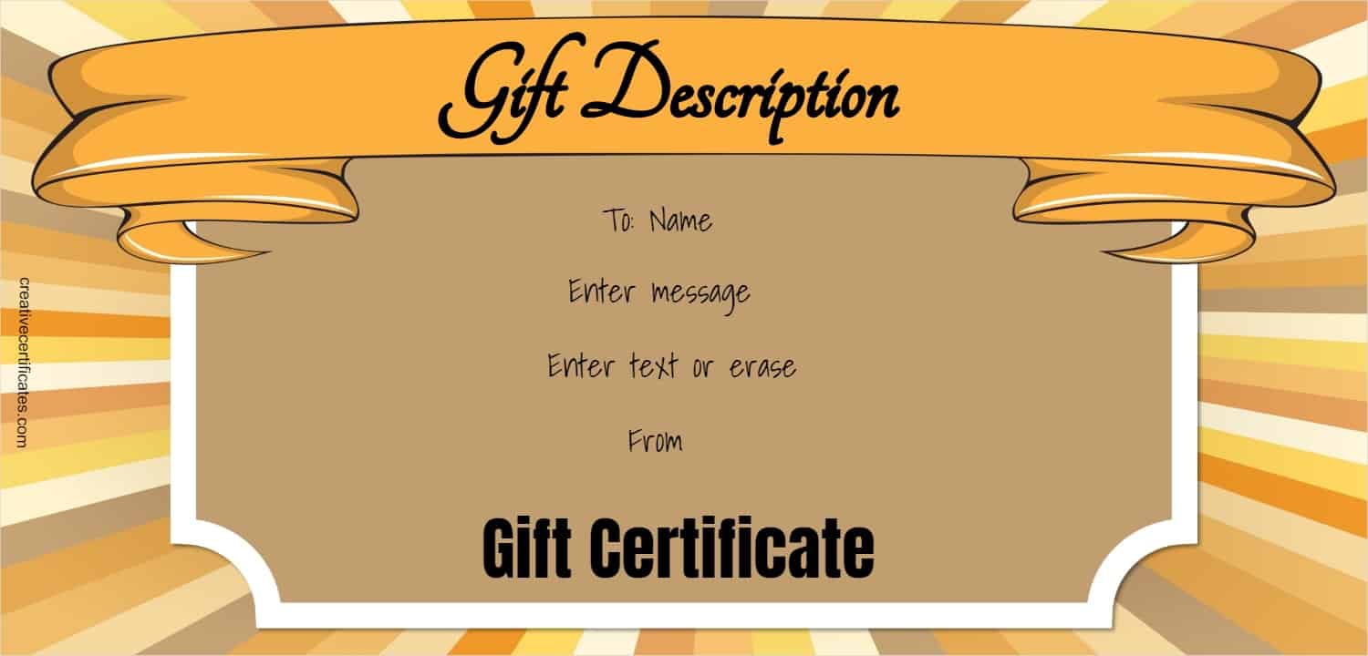 Free Gift Certificate Template 50  Designs Customize Online and Print