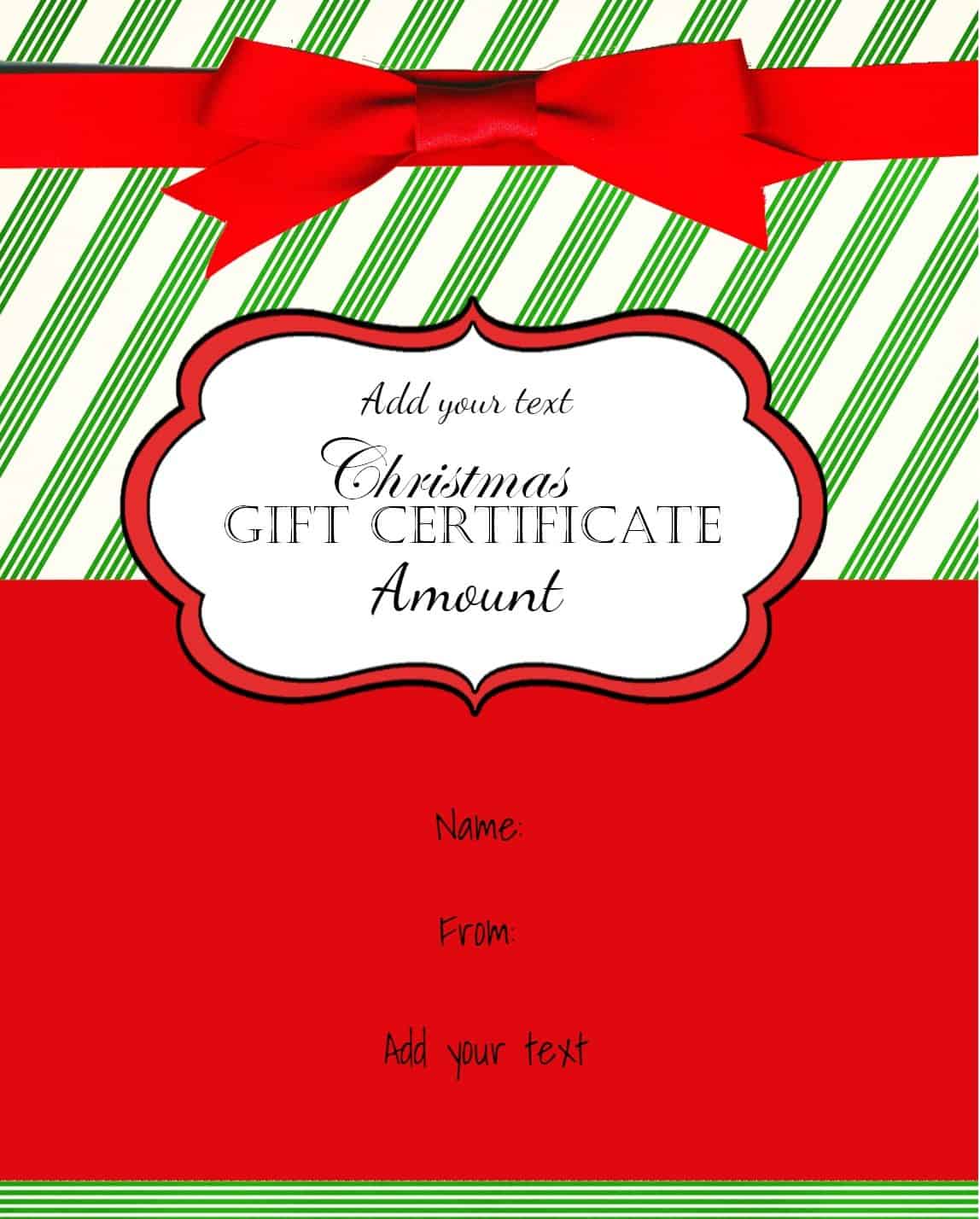Gift Card Template Free Printable