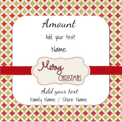 Free Christmas Gift Certificate Template | Customize Online & Download