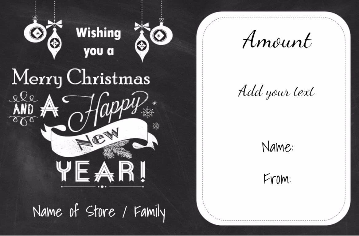 Free Christmas Gift Certificate Template | Customize Online & Download