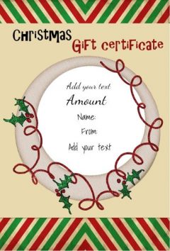 Free Christmas Gift Certificate Template | Customize Online &amp; Download