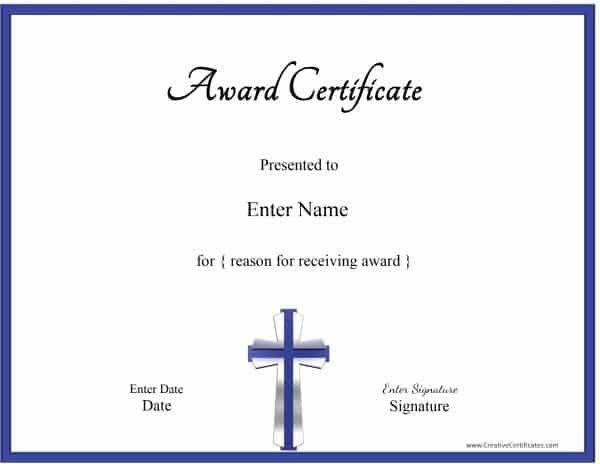 christian-certificate-template-customizable