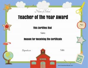 Free certificate of appreciation for teachers | Customize online