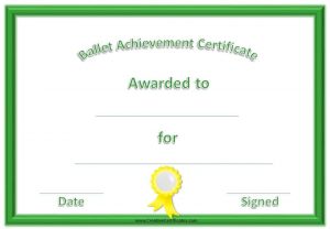 Free Dance Certificate Template - Customizable and Printable