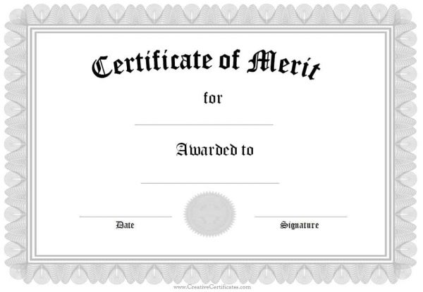 Free Formal Award Certificate Templates | Customize Online