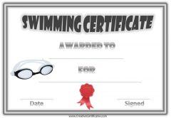 FREE Swimming Certificate Templates | Customize Online