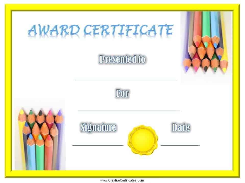 printable certificates