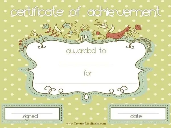 cute certificate templates