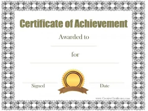 free certificate templates