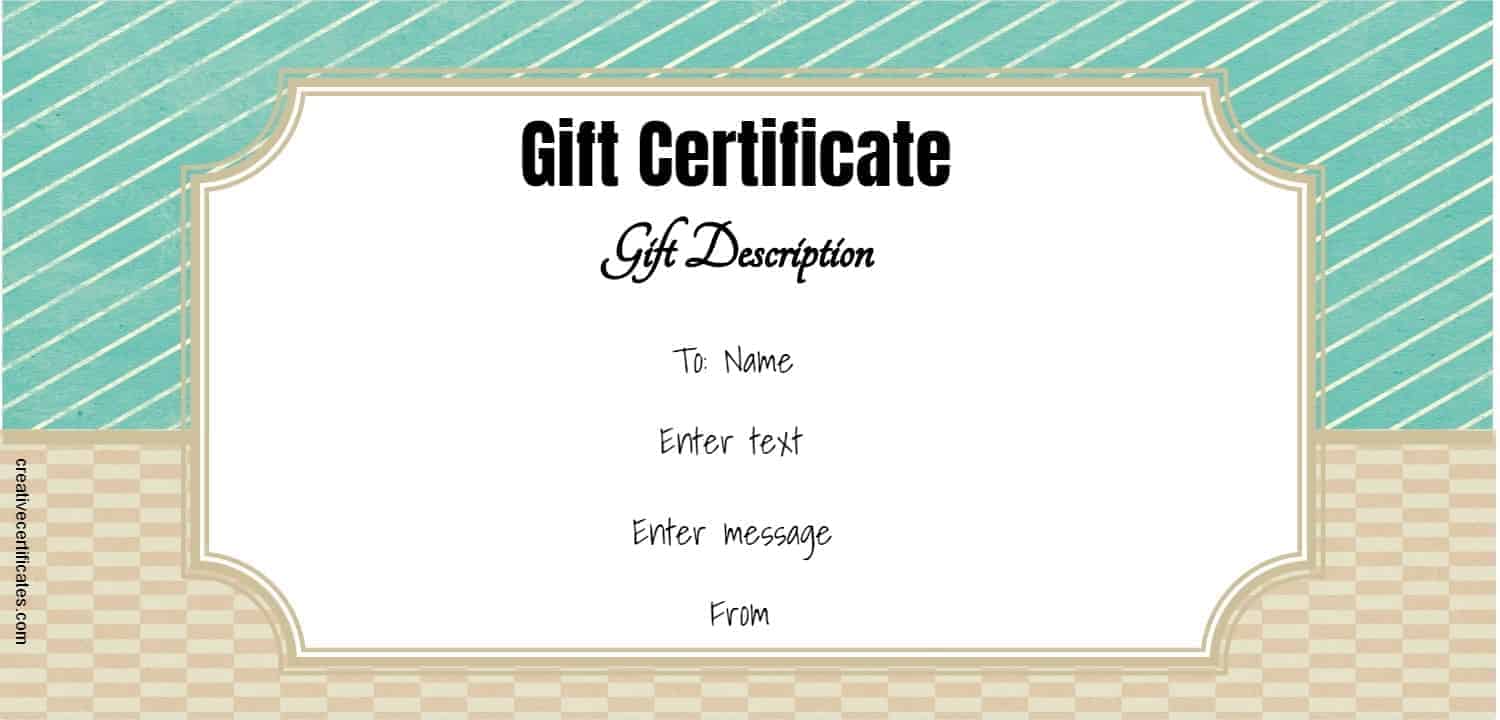 FREE Gift Certificate Template 50 Designs Customize Online And Print