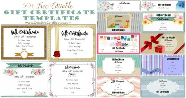 Gift certificate - Design and Printing