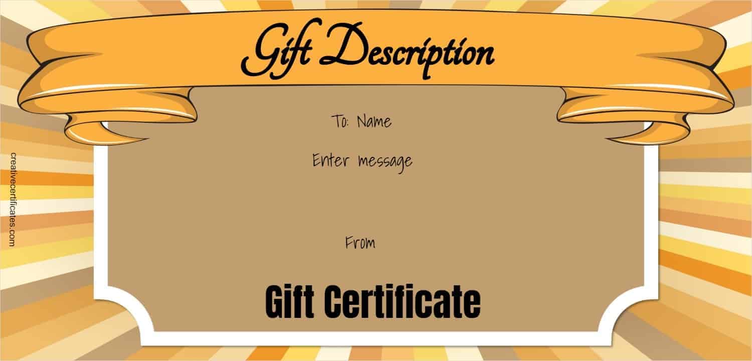 FREE Gift Certificate Template 50 Designs Customize Online And Print