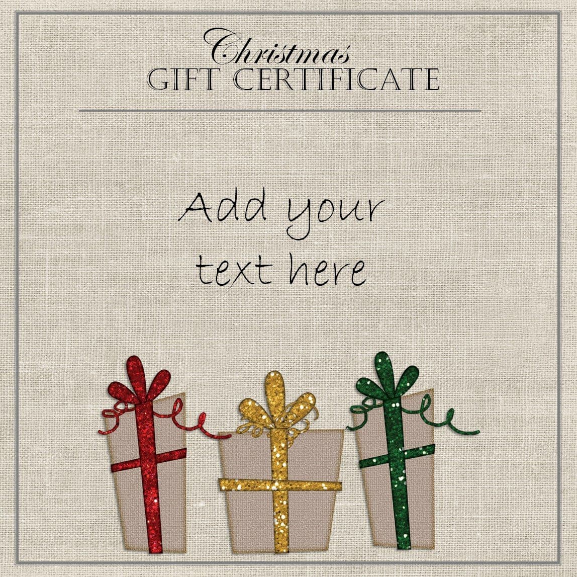 Free Printable Christmas Gift Certificates Templates