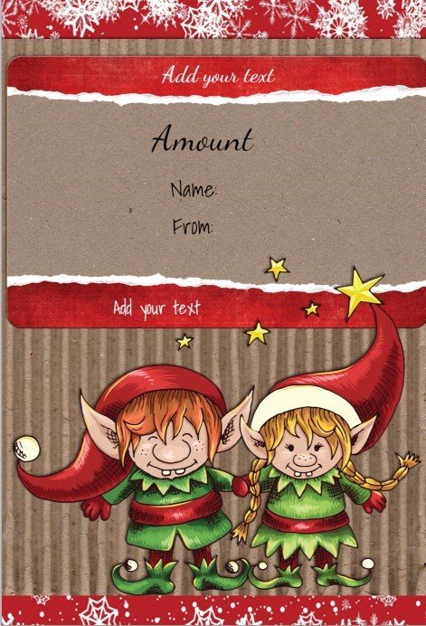 printable christmas gift card