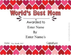 Free Mother's Day Certificate | Customize Online then Print at Home