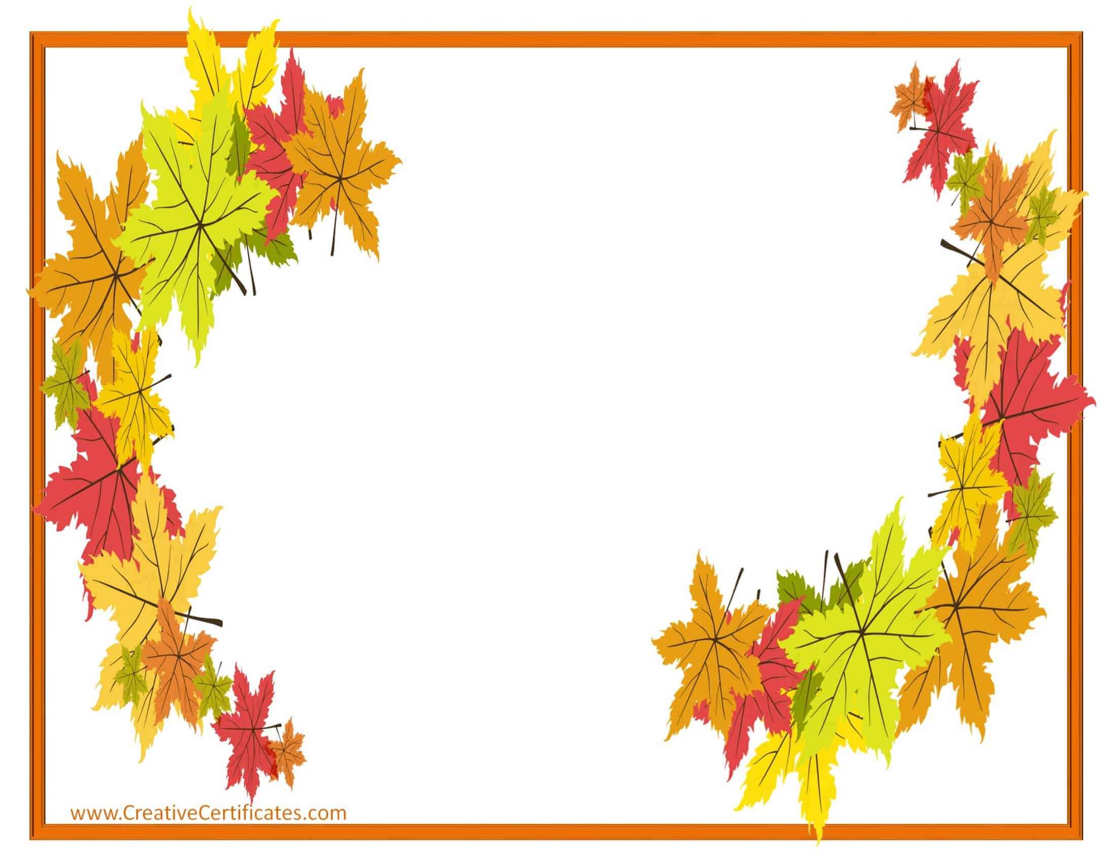 free thanksgiving borders for word documents