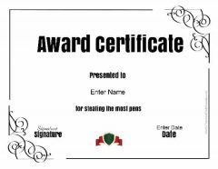 Free Customizable & Printable Funny Awards