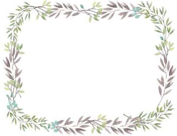 free floral borders for word documents templates