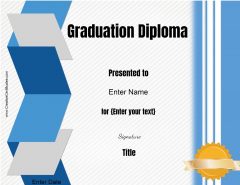 Free Customizable & Printable Diploma Template