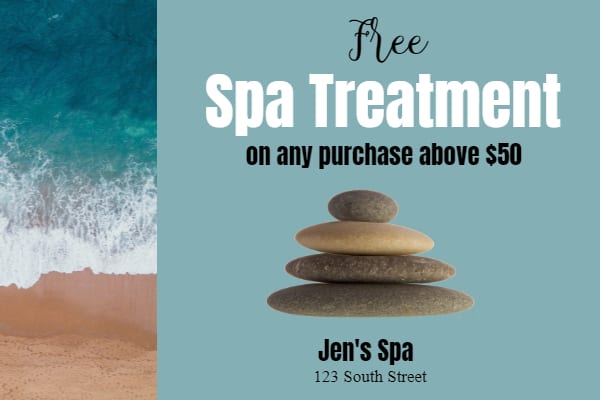 FREE Spa Gift Certificate Template Edit Online then Download