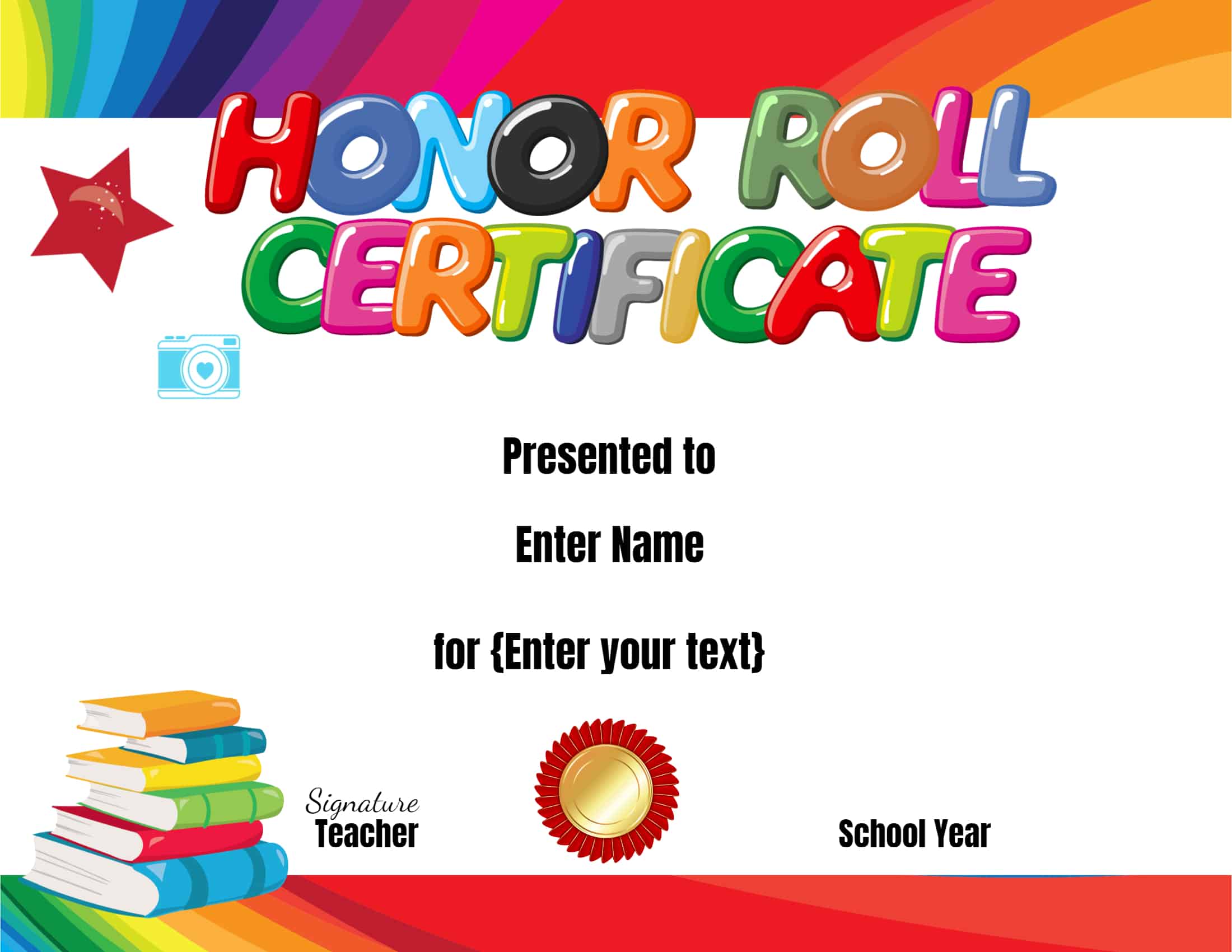 A Honor Roll Certificate Free Printable