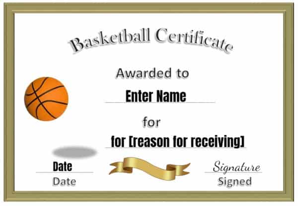 basketball award templates
