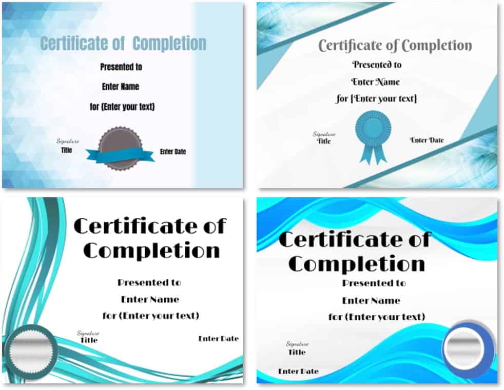 Free Certificate of Completion | Customize Online