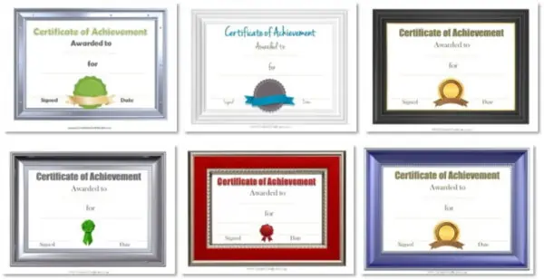 Achievement Certificates