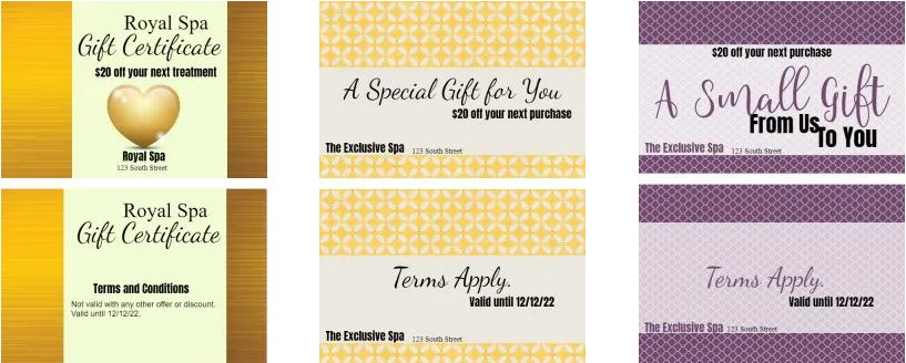 FREE Business Gift Certificate Template | Customize Online