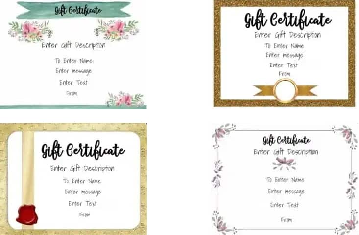 Free Gift Certificate Templates You Can Customize